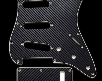 Golpeador de guitarra Fender estilo Stratocaster personalizado, placa protectora de 3 capas y placa trasera