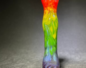 Rainbow Super Coil Chillum.