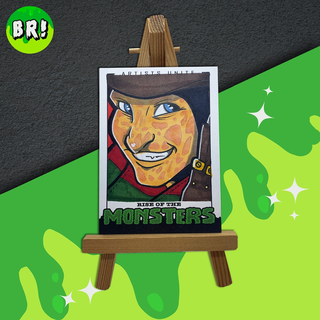 Freddy Krueger Nightmare on Elm Street Sketch Trading Card Etsy