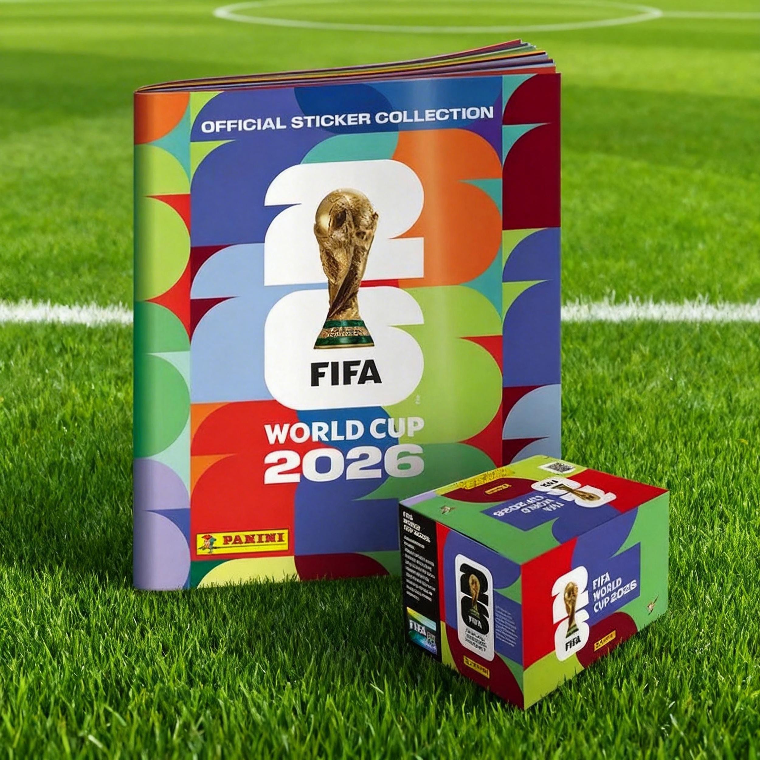 Official Panini FIFA World Cup 2026 Sticker Bundle: 100 Packs + Soft ...