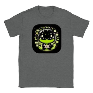 Kawaii Gecko Hacker T-shirt, schattig hagedis ontwikkelaar T-shirt, grappig reptiel shirt voor programmeur, shirt ethische hacker cadeau, coderingsshirt