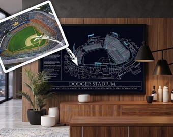 Benutzerdefinierte Stadion Blueprint - Personalisierte Sportwandkunst (wählen Sie Team / Sport)