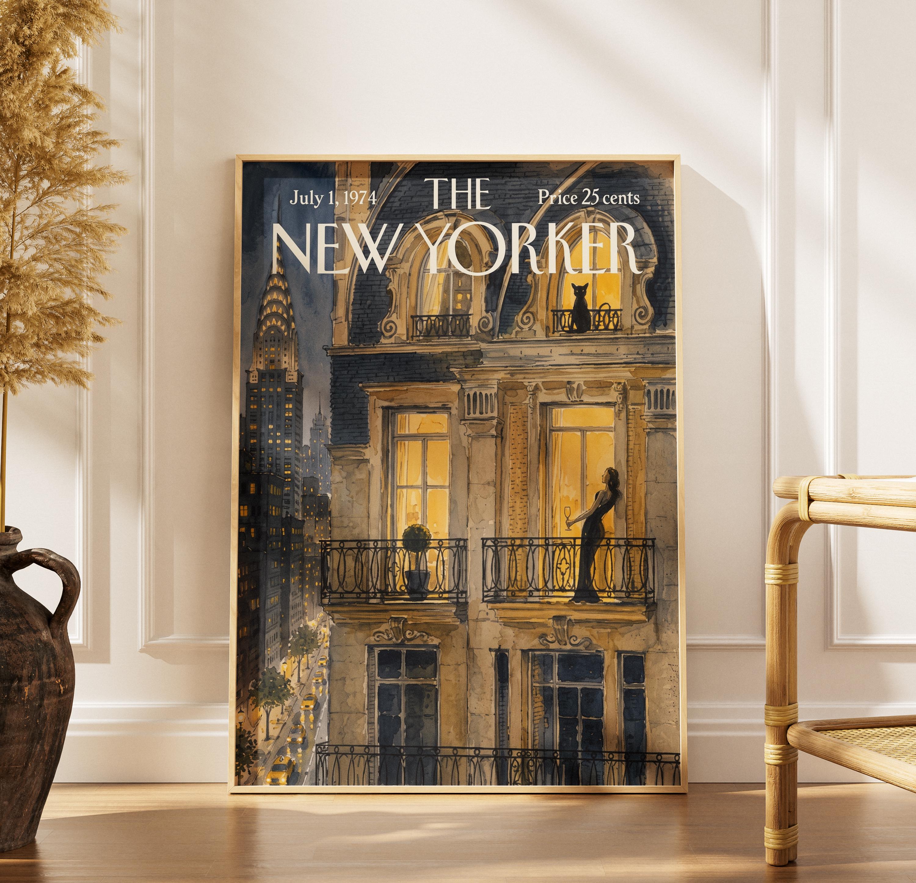 The New Yorker Print Framed - Etsy