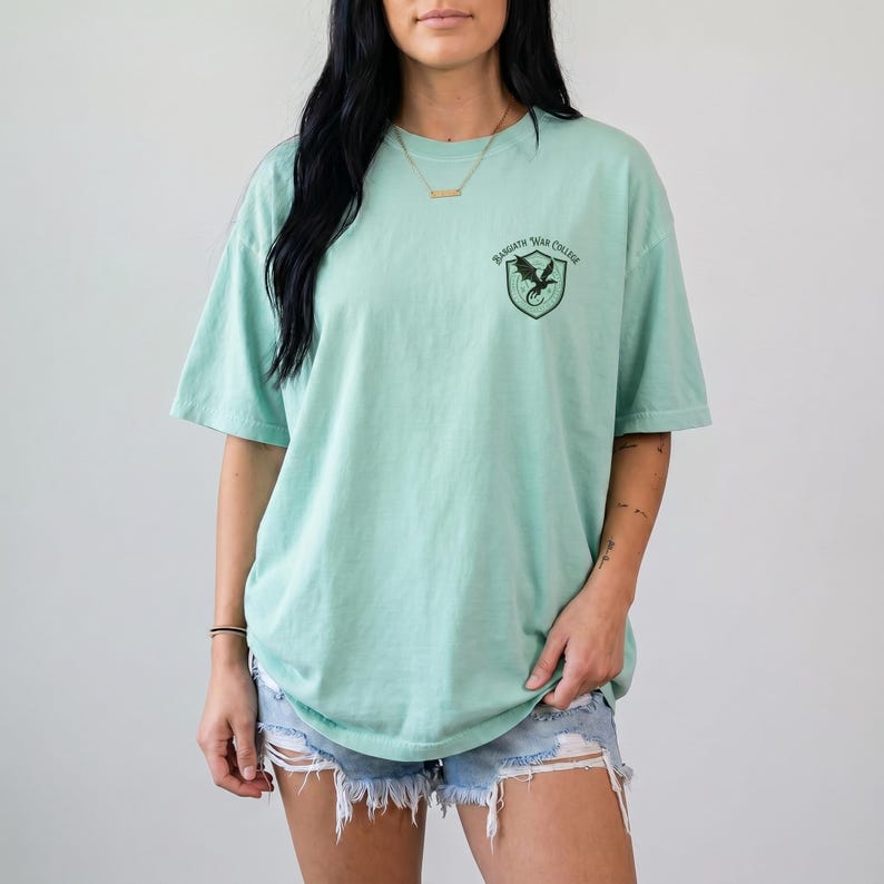Vintage Basgiath War College, Comfort Color Shirt, Fourth Wing Shirt, Dragon Rider Shirt, Violet Sorrengail Tee, Xaden Riorson image 6
