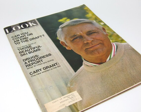 Vintage 70s Look Magazine Cary Grant The Draft Ski Bums Vintage Ads