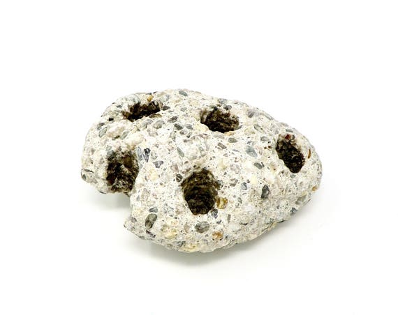 Vintage Beach Found Object Cement and Stone Salvaged Unknown Find
