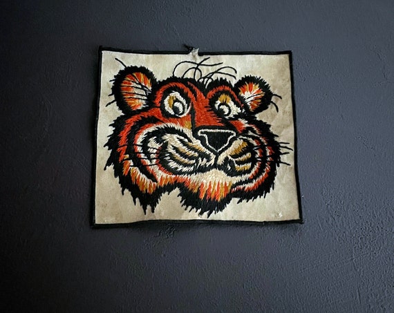Vintage Esso Tiger Patch LARGE Gas Station Attendant Patch Gasoline Collectible Put A Tiger In Your Tank Exxon