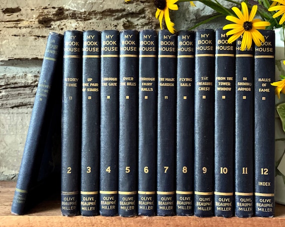 Vintage My Book House Books Editions from 1937. Volume #3 thru # 12 & In Your Hands A Parents Guide Book Set of 11