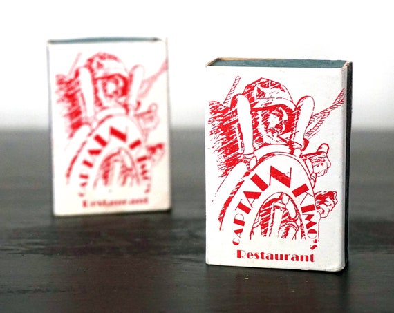 Vintage Matchbooks Restaurant Captain Kimo’s 1970s Alabama Coast Seafood Restaurant 2 Match Boxes Collectibles