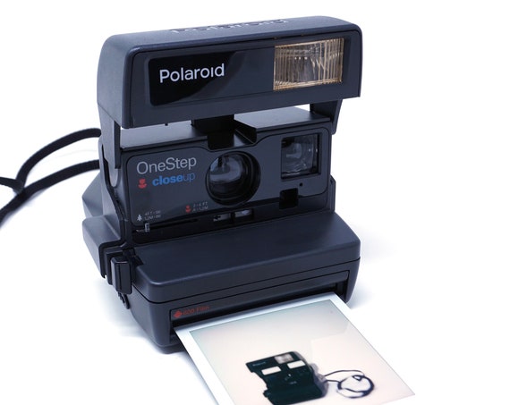 Vintage Camera Polaroid OneStep Close Up 1990s Instant Photography 600 Plus Series With Flash Retro Camera Tested In Working Order No Film