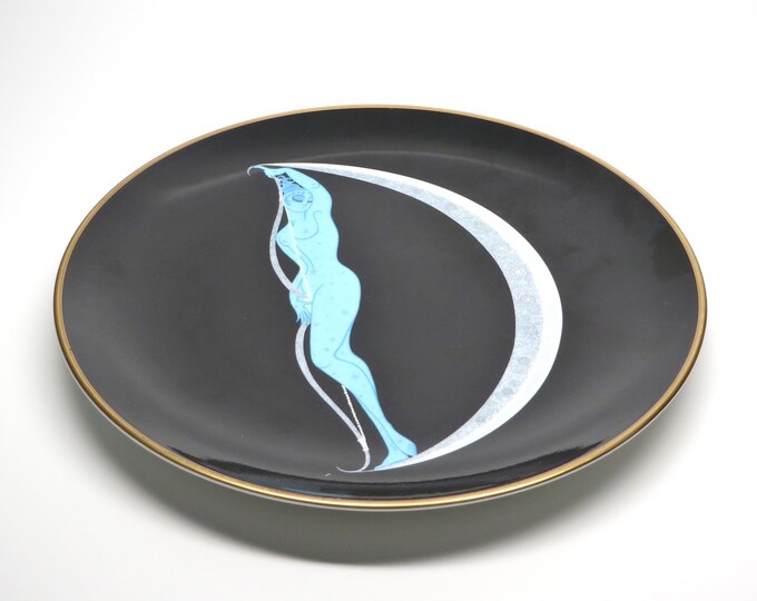 Vintage Erte Plate Collectors Erte Alphabet D 1986 Deco Etsy