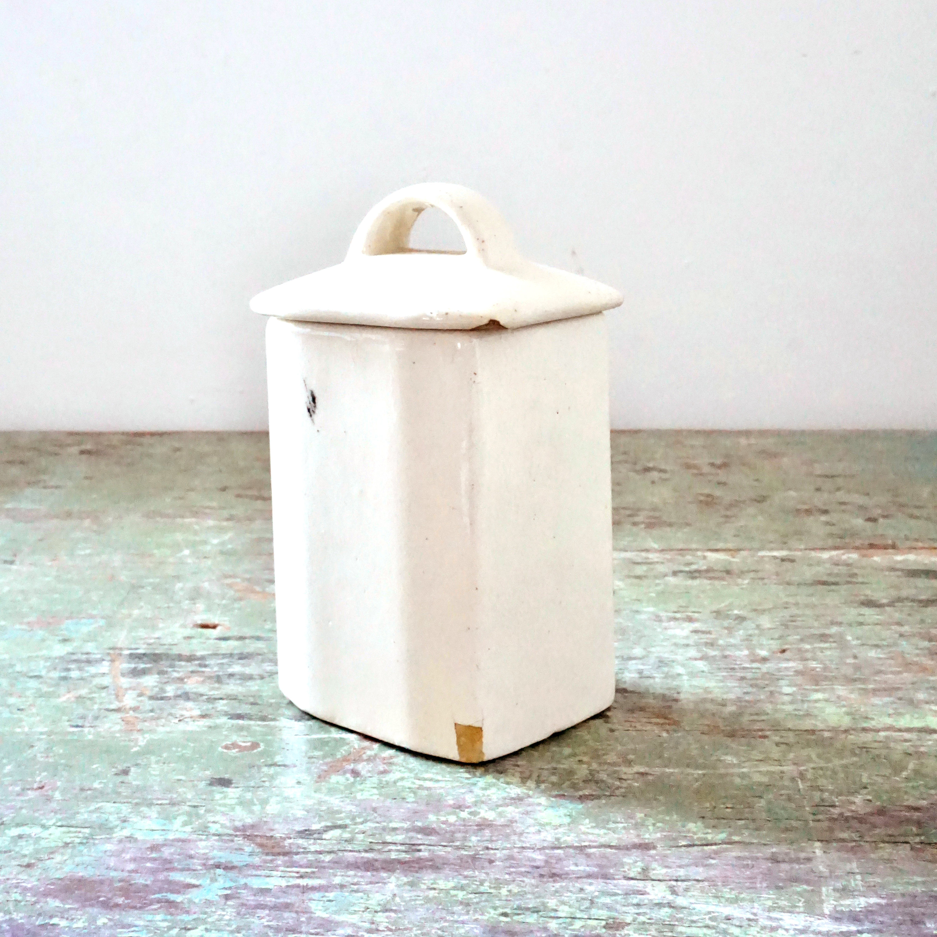 Vintage Spice Jars Blue Windmill Delft Style Made in Germany 1920s