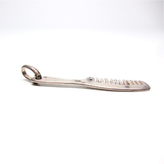 Vintage Charm Comb Silver Hair Comb Hairdresser - image 4