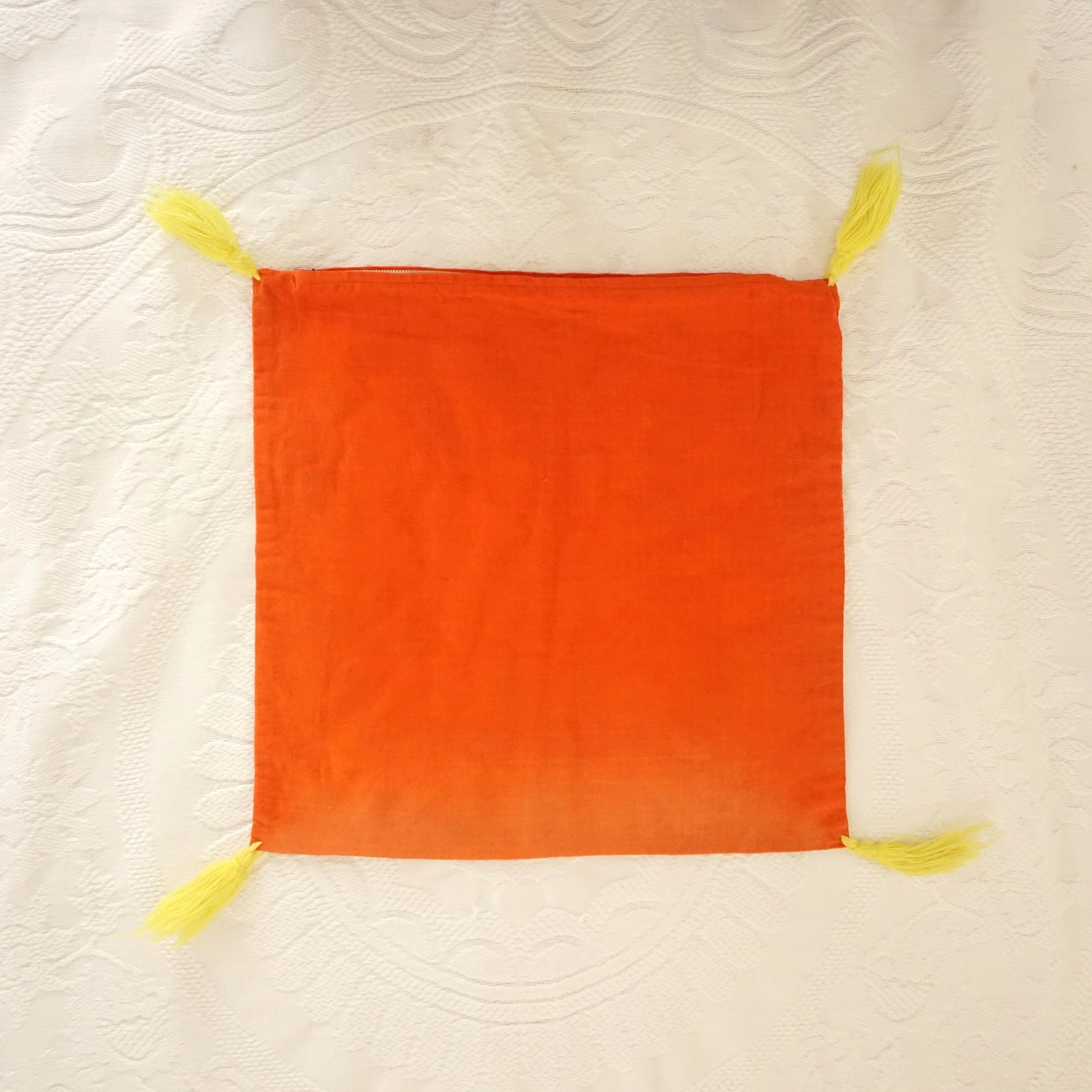 Vintage Toss Pillow Orange Tree of Life Bird Butterflies Etsy