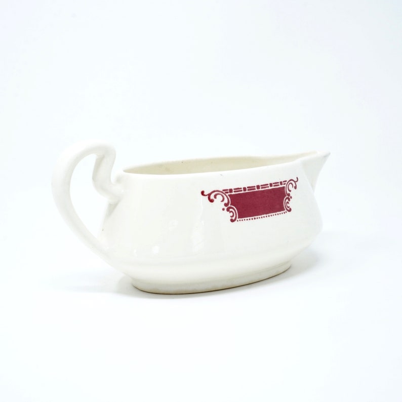 Gravy Boat Homer Laughlin 40s Brittany Shape Gravy Boat White Etsy