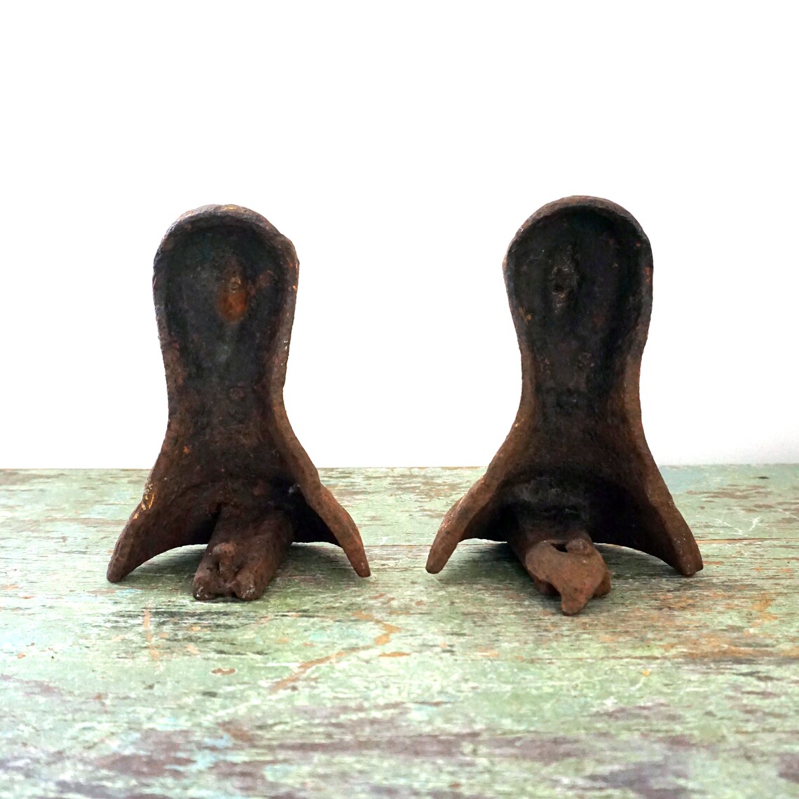Vintage Tub Legs Clawfoot Cast Iron Pair of Tub Feet Rusted Etsy