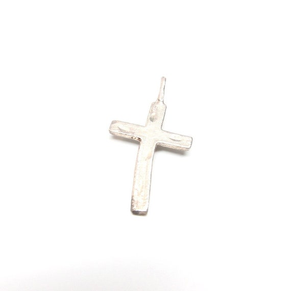 Vintage cross charm silver vintage 14k gold sterling silver pendant