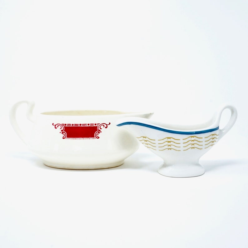 Gravy Boat Homer Laughlin 40s Brittany Shape Gravy Boat White Etsy