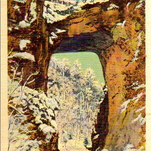 carte postale vintage Virginia Landmark 1940s Paper Ephemera