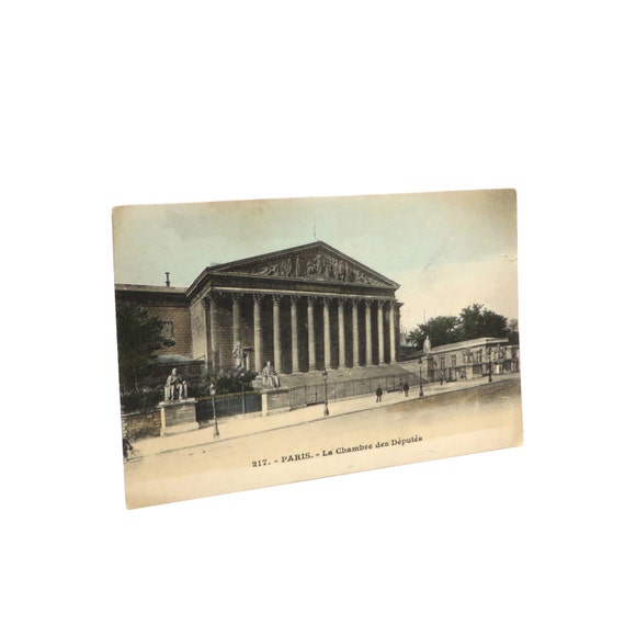 Vintage Postcard Paris Landmark Les Chambre des Deputes