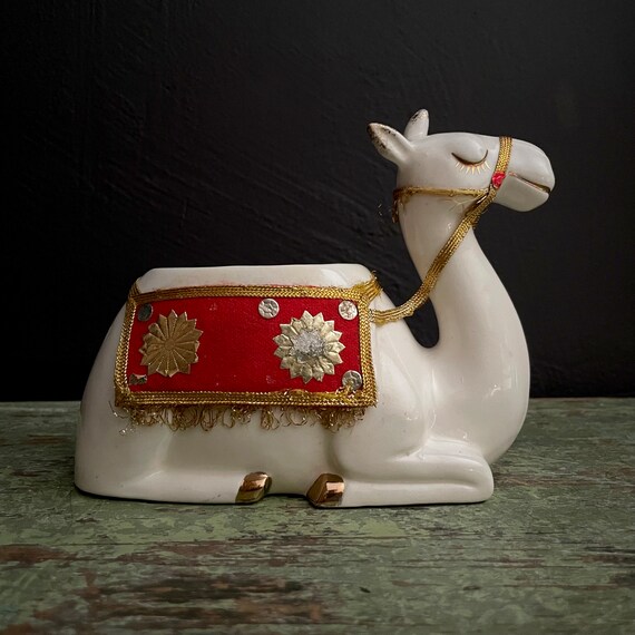 Vintage Camel Holt-Howard Ceramic Planter Christmas Nativity Camel 1961 Mid Century Christmas Kitsch Collectible Rare Holt Howard Plant Pot