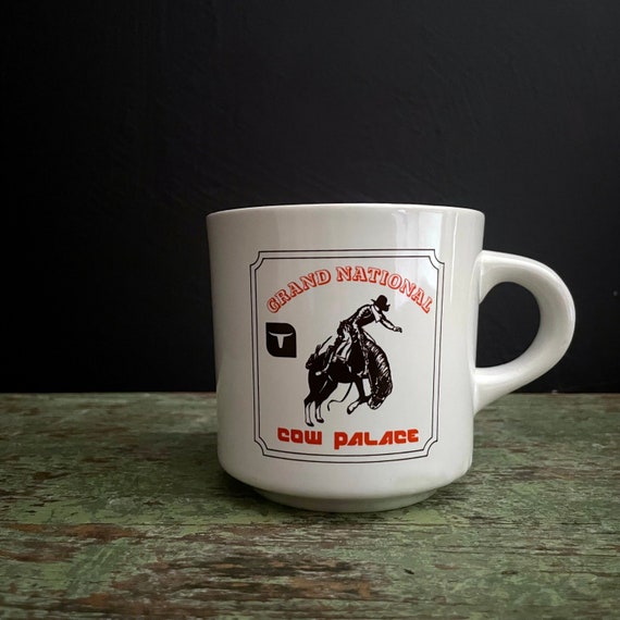 Vintage Rodeo Mug Grand National Cow Palace Mug Souvenir Daly City California Western Collectible Pro Rodeo Memorabilia Livestock Cowboy Mug