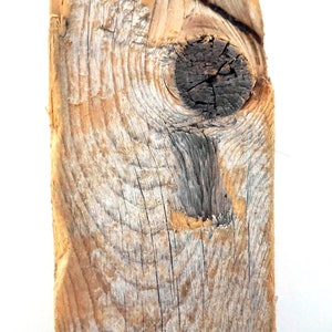 Weathered Lumber Driftwood Piece Silvery Grey Toned Stained Wood Sun Bleached Sea Worn Beach Find Salvaged 2&quot; x 4&quot; Wood For Repurposing