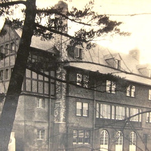 Antique RPPC NoKo Post Card Tudor Building Photo 1910s image 1