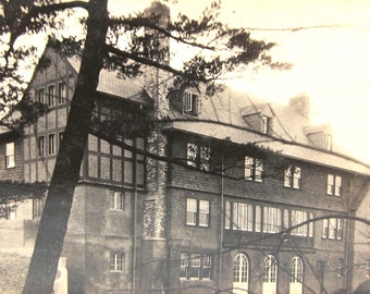 Antique RPPC NoKo Post Card Tudor Building Photo 1910s