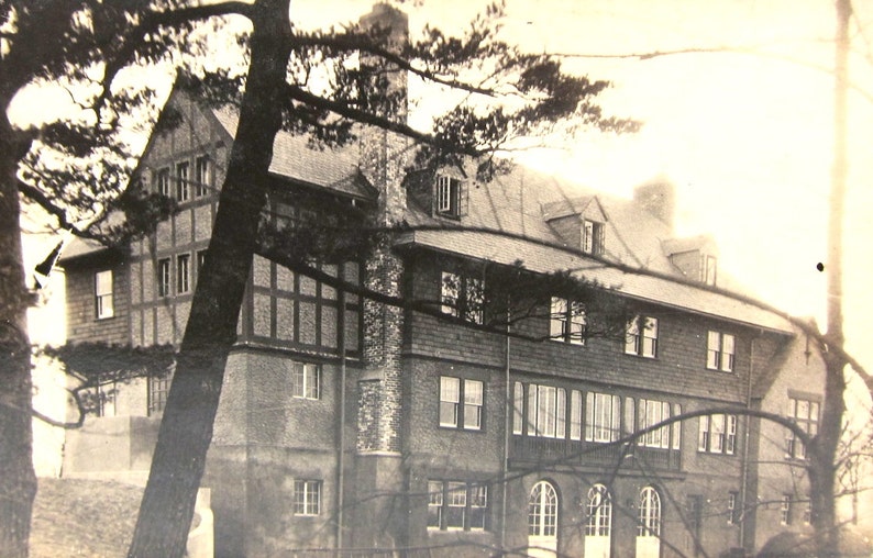 Antique RPPC NoKo Post Card Tudor Building Photo 1910s image 1