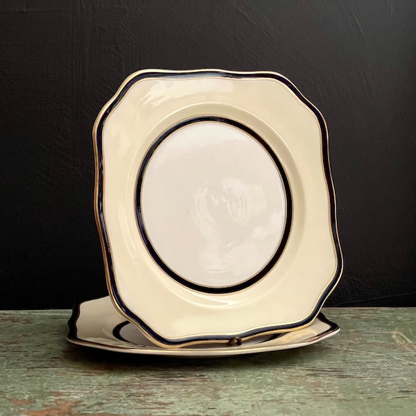 Dishes Gold Trim Etsy