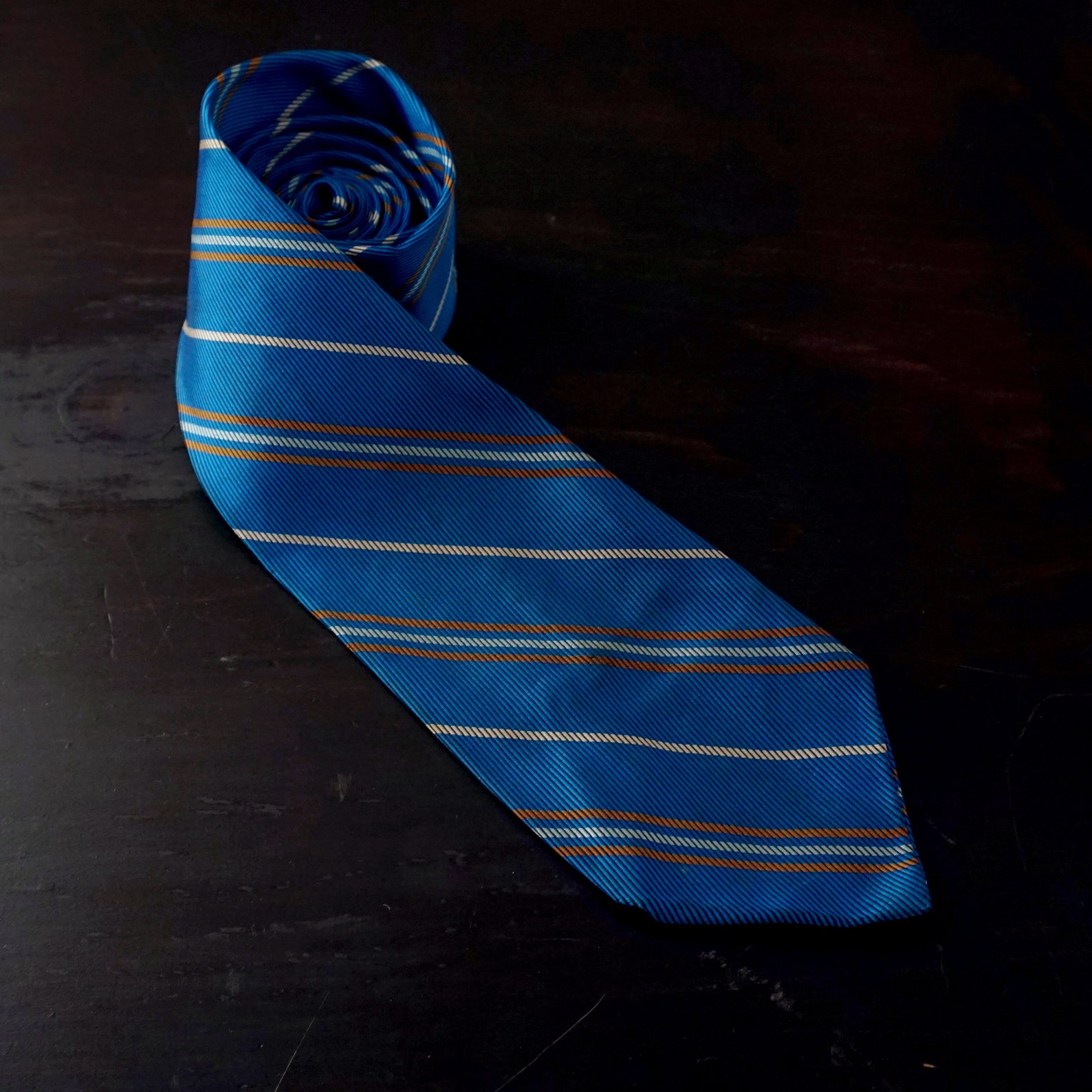 turquoise shirt and tie