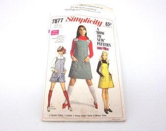 Vintage Pattern Jumper 1960s Young Junior Teens Misses