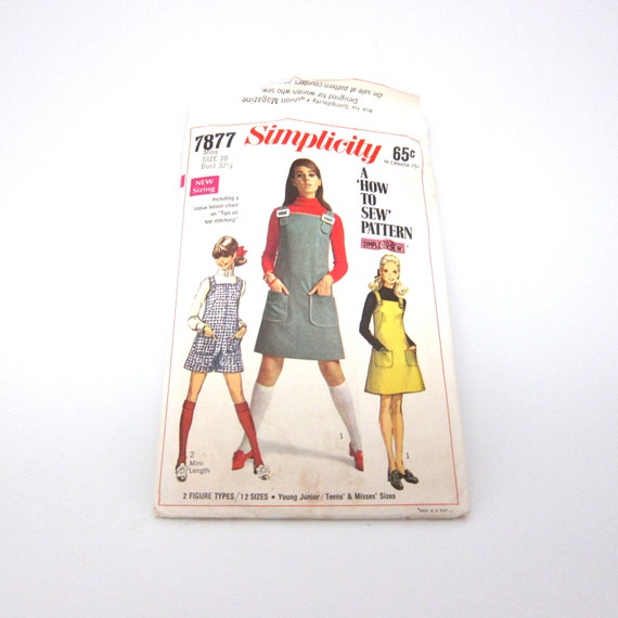 Vintage Pattern Jumper 1960s Young Junior Teens Misses