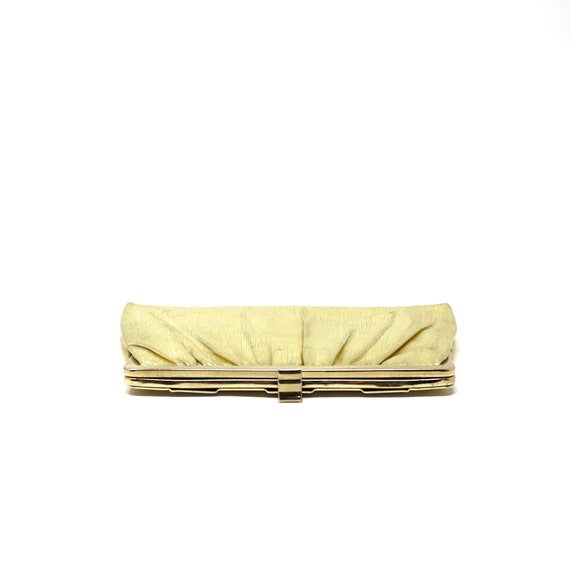 Vintage Gold Purse Lamé Evening Bag 1960s Harry L… - image 6