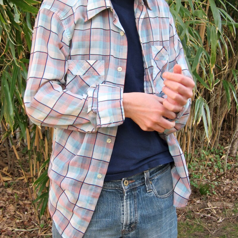 Vintage Plaid Sweatshirt