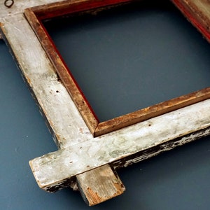 Antique Adirondack Frame Plaster Wood Faux Bois Square Picture Frame ...
