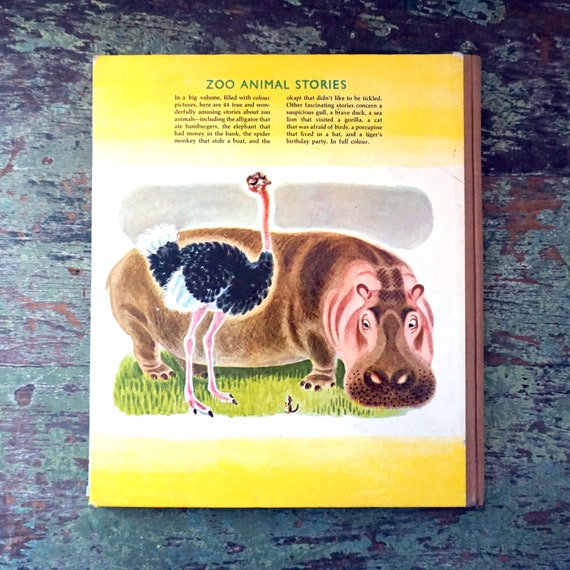 Vintage Book Childrens Zoo Animal Stories A Golden Pleasure - Etsy