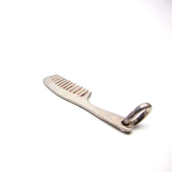 Vintage Charm Comb Silver Hair Comb Hairdresser - image 2
