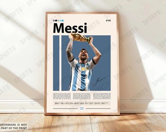 Lionel Messi Poster, Miami Soccer Poster, Sports Poster, Soccer Fans, Soccer Wall Art, Sports Bedroom Posters