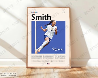 Sophia Smith Poster, Oregon Soccer Poster, Sports Poster, Soccer Fans, Soccer Wall Art, Sports Bedroom Posters