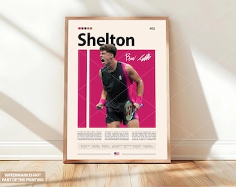 Ben Shelton Poster, Tennis Player Poster, Sports Poster, Tennis Fans, Tennis Wall Art, Sports Bedroom Posters