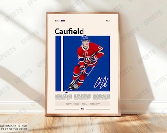 Cole Caufield Poster, Montreal Hockey Poster, Sports Poster, Hockey Fans, Hockey Wall Art, Sports Bedroom Posters