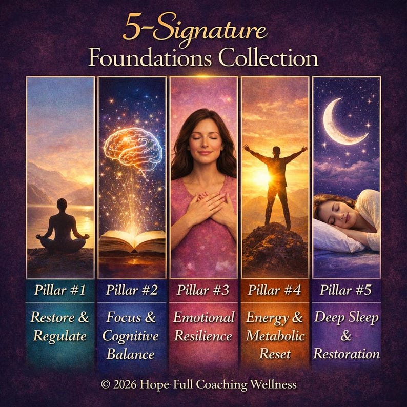 Restore Calm - Mini Ritual Wellness Kit Includes: 15 ml essential oil Calm Spray, 5 ml essential oil Calm Roll-on, botanical Calm Tea or herbal Calm Sachet, inspirational Calm Ritual card. The kit is designed for nervous