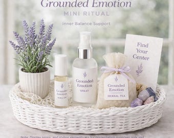 Grounded Emotion Mini Ritual Kit | Inner Balance, Calm Self-Care Set