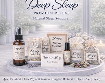 Deep Sleep Ritual Kit | Natural Sleep Aid, Aromatherapy, Self-Care Spray