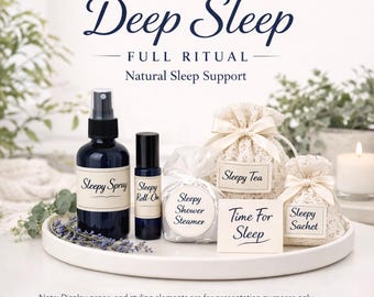 Deep Sleep Full Ritual | Natural Sleep Support Kit | Nighttime Reset & Restoration | Wind-Down Routine