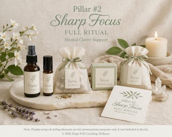 Sharp Focus Full Ritual Kit | Mental Clarity, Cognitive Support, Brain Fog Relief