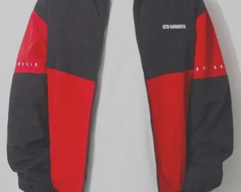 Qt8 Garments Red & Black Unisex Track Jacket