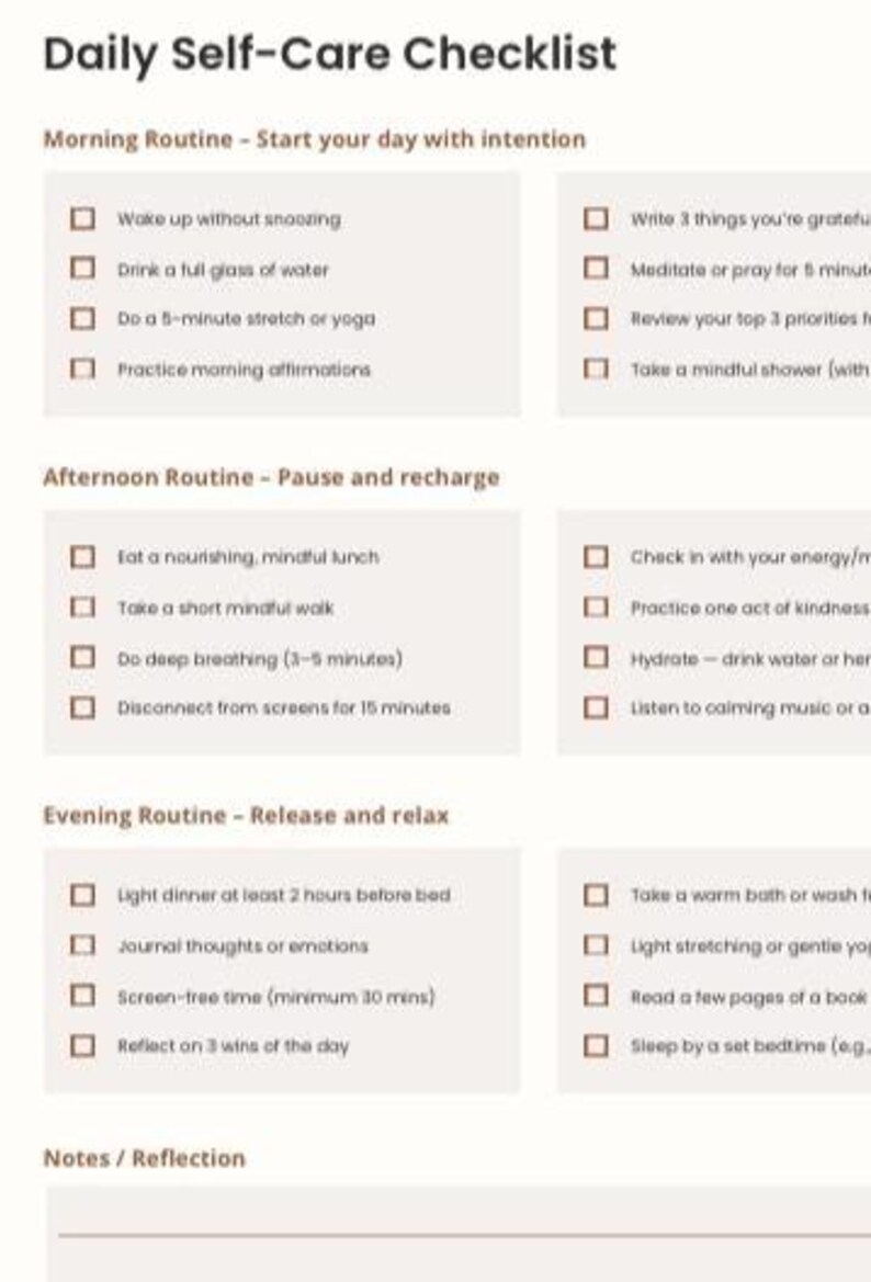 Minimalist Morning Routine Planner | Daily Habit Tracker (PDF Download ...